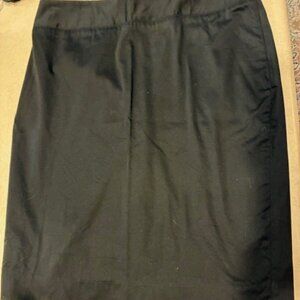 Alfani Women's Black Side Zip Rear Slit 23.5" Pencil Skirt No Size -Approx 10/L